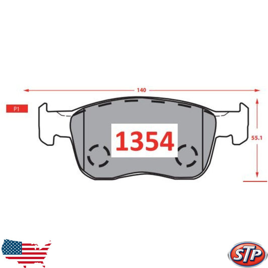 PASTILLA DE FRENO NEW SAIL 1.5 STP P1354 OEM 90921493