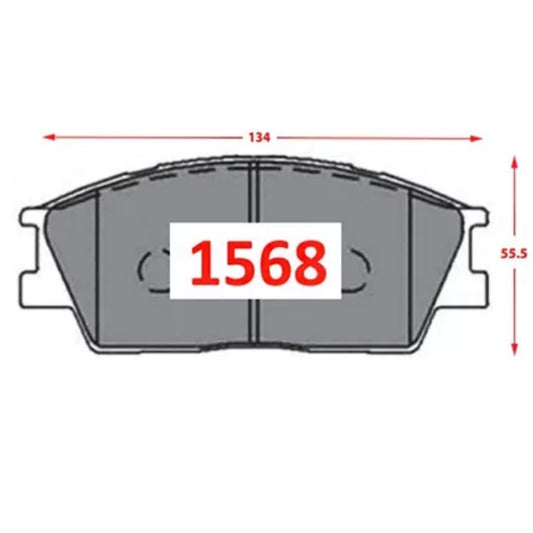 PASTILLA DE FRENO DELANTERA KIA SONET 1.5 20 P1568
