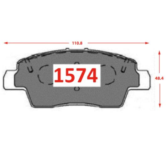 PASTILLAS DE FRENO RENAULT KWID 1000 P1574 YOKOMITSU DISCO VENTILADO